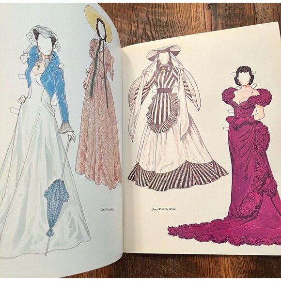 Lot of 3 Tom Tierney Paper Doll Books Judy Garland Greta Garbo Vivian Leigh - Picture 7 of 11